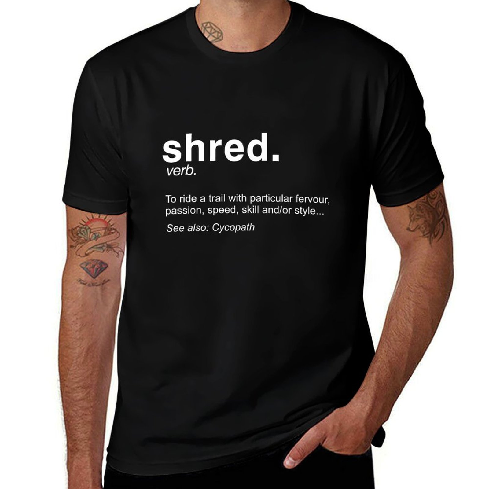 Mountain Biking Definition - Shred It – definicja – koszulka
