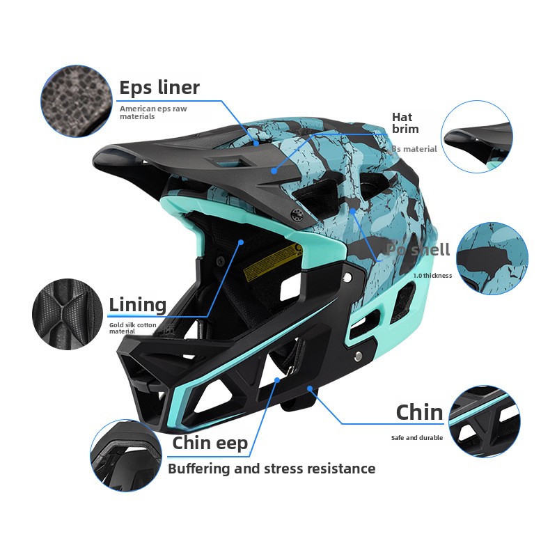 Popularny kask rowerowy górski – Mountain Biking Full Face Helmet recenzja i cena