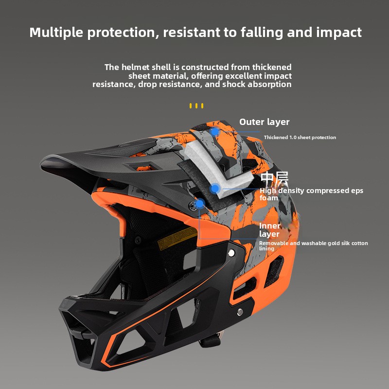 Popularny kask rowerowy górski – Mountain Biking Full Face Helmet recenzja i cena