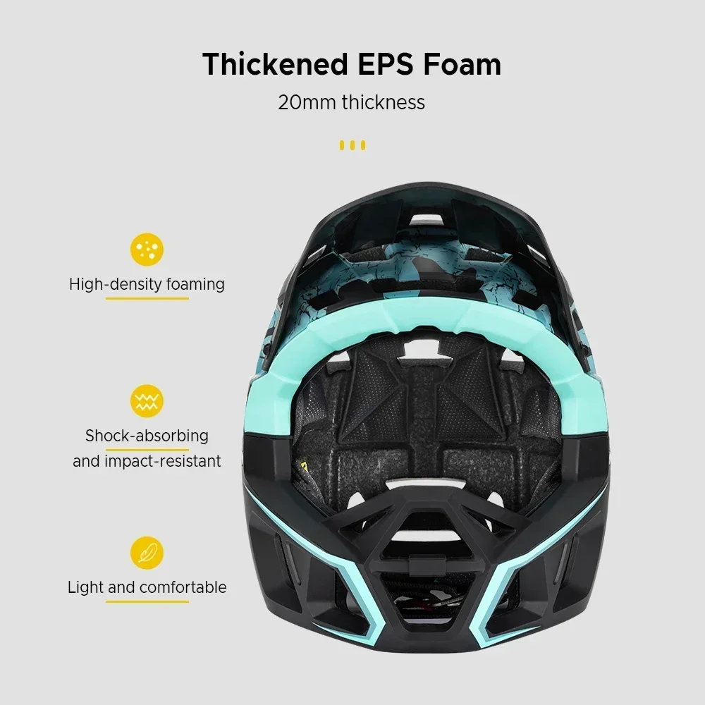 Kask rowerowy górski, pełnotwa – Mountain Biking Full Face Helmet recenzja i cena