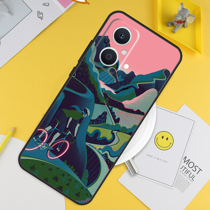 Etui na telefon OPPO Reno 13F  – Mountain Biking Reno recenzja i cena