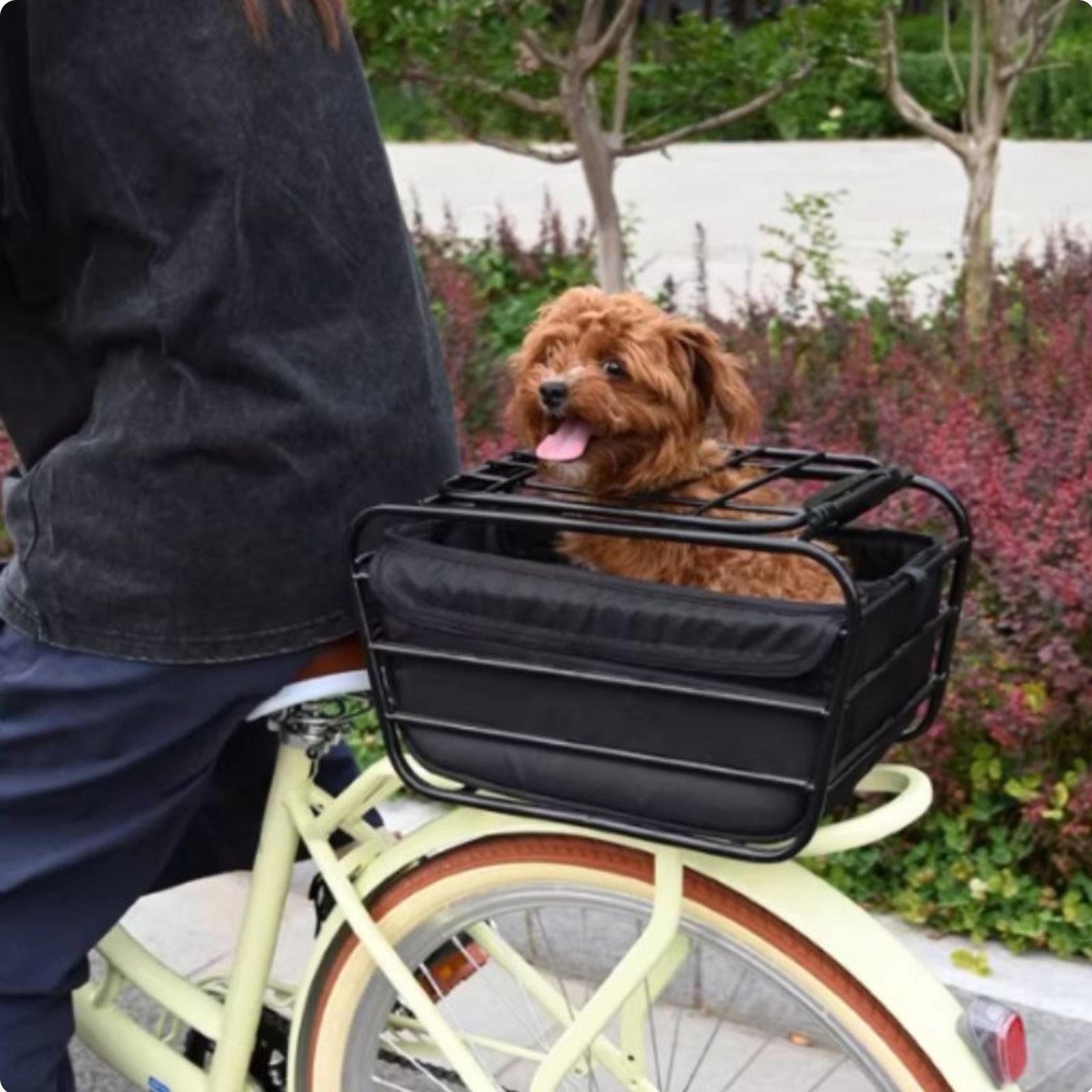 Koszyk rowerowy z paskiem dla  – Mountain Biking With Dog recenzja i cena