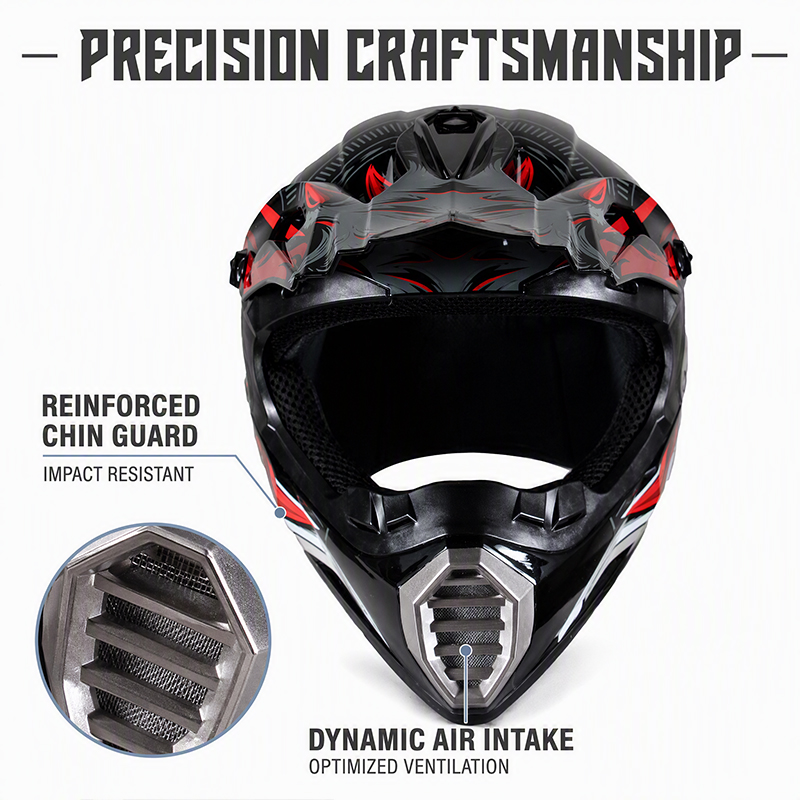 Uchoose Kask Motocyklowy dla D – Mountain Biking Full Face Helmet recenzja i cena