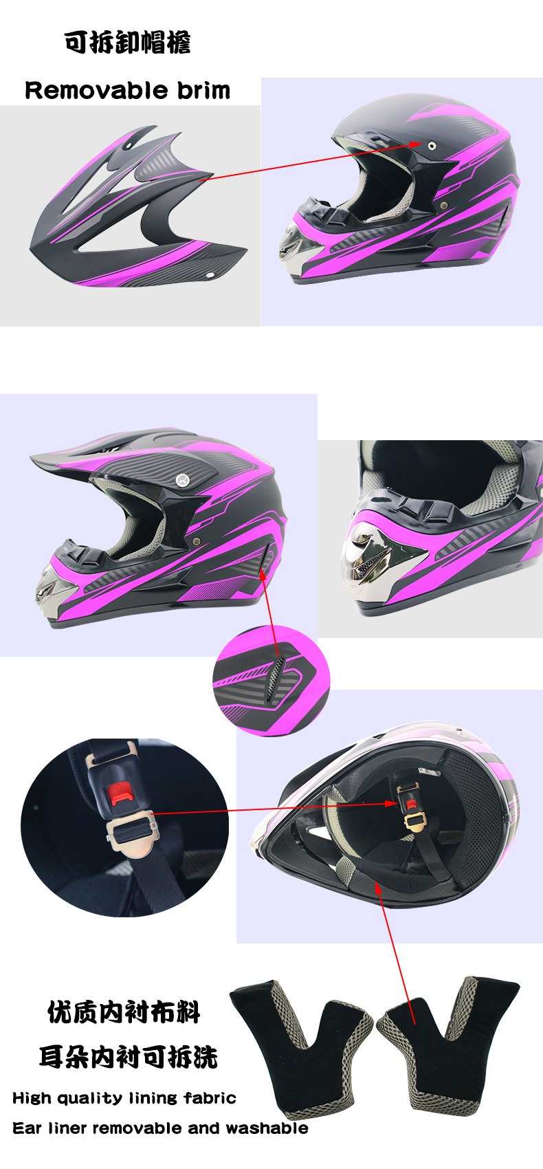 Nowy kask motocyklowy z podnos – Mountain Biking Full Face Helmet recenzja i cena