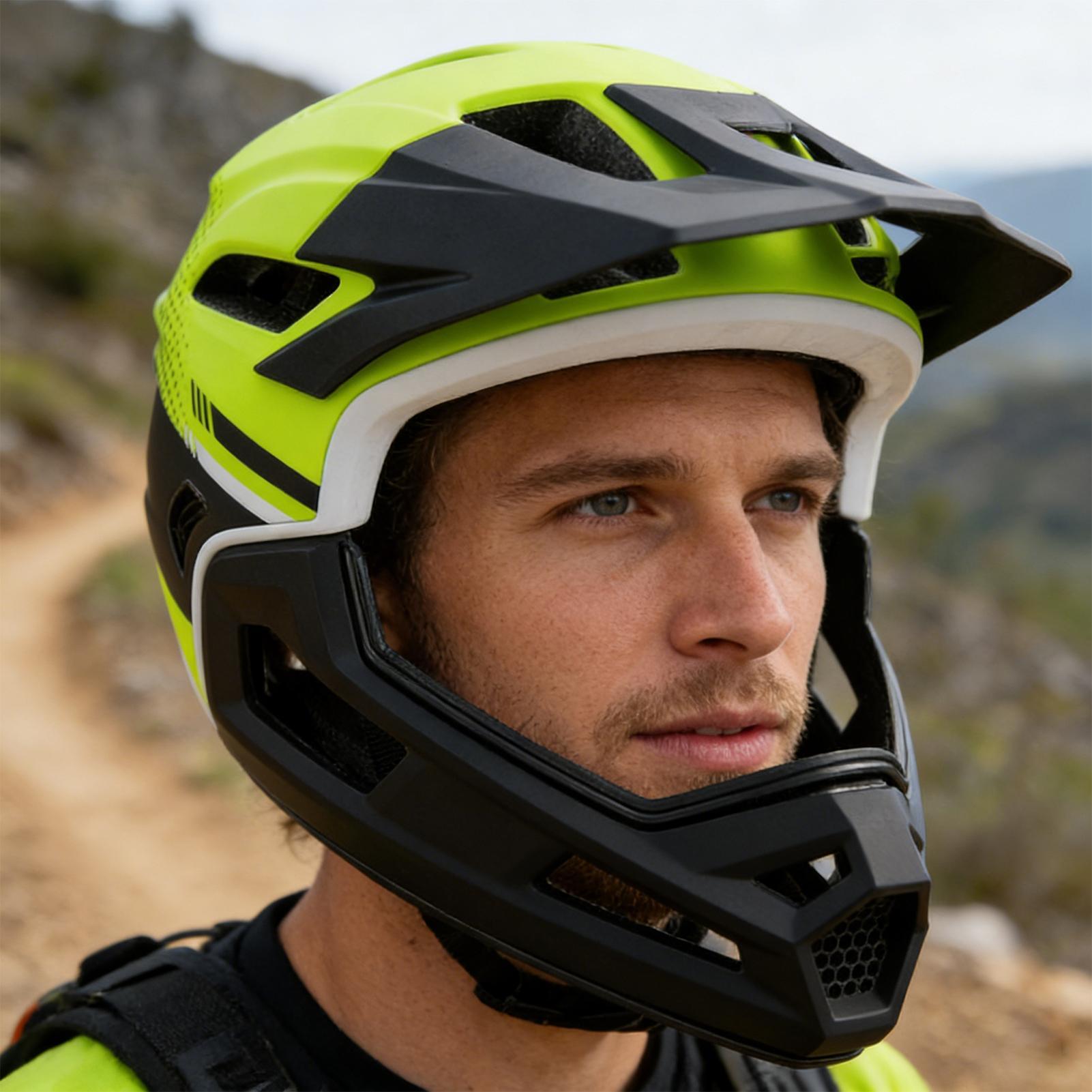 Kask rowerowy typu full face,  – Mountain Biking Full Face Helmet recenzja i cena